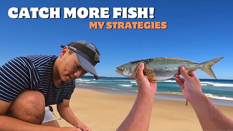 BEACH FISHING New Locations with FRESH SLAB BAITS