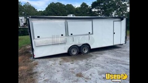 8' x 24' Mobile Kitchen Food Concession Trailer with Pro-Fire System for Sale in Georgia