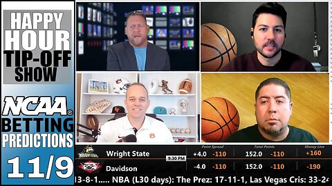 College Basketball Picks, Predictions and Odds | Happy Hour Tip-Off Show for November 9