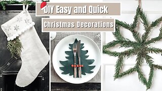 Quick and Easy DIY Christmas Decor | No-sew Stocking and Felt Cutlery Holder