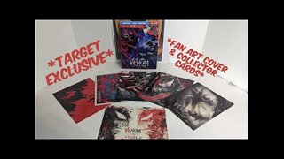 Sony Venom: Let There Be Carnage Blu Ray Unboxing - Target Exclusive Fan Art Cover & Collector Cards