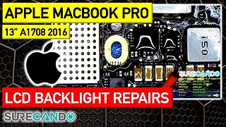 Apple A1706 No Screen LCD Baacklight repair attempt_ Inspection. Live repair.