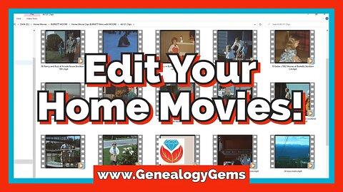 How to edit old home movies