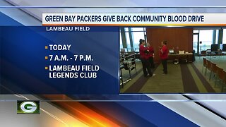 Green Bay Packers Give Back Community Blood Drive