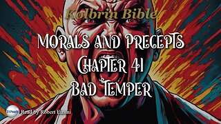 Kolbrin Bible - Morals and Precepts - Chapter 41 - Bad Temper (Text In Video)