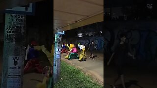 DANÇARINOS SUPER NINJAS DA CARRETA DA ALEGRIA FURACÃO, DANÇANDO FOFÃO, PATATI, O MÁSKARA E GOKU