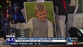 Restaurants team up to help the family of a 7-year-old who was killed in a crash in Bel Air