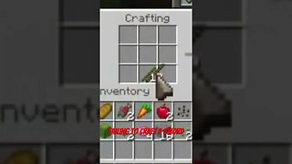 Failing to craft a sword in Minecraft #shorts