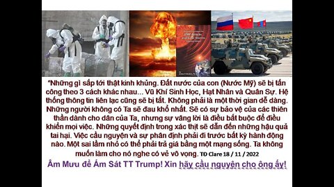 Âm Mưu Ám Sát Donald Trump.. ĐÂY LÀ SỰ KẾT THÚC! Mỹ sẽ bị tấn công theo 3 cách khác nhau!.(Clare)