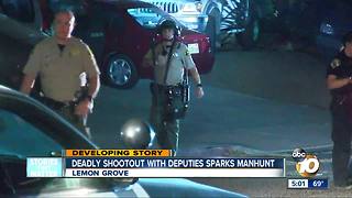 Deadly shootout with deputies sparks manhunt