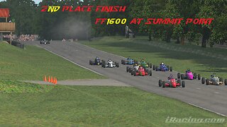 2nd Place! Finally out of Rookie Class! Formula 1600. iRacing 1440p