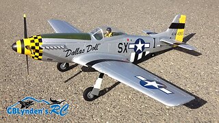Maiden Flight - E-Flite P-51 Mustang / Force RC P-51 Mustang BNF Basic WWII Warbird RC Plane
