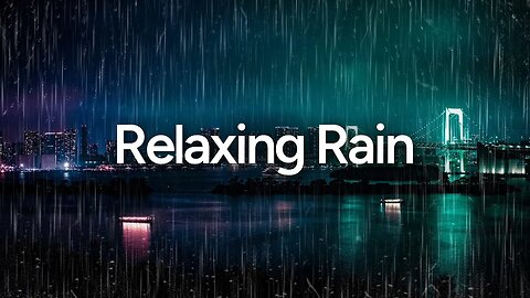 Rain over Japan Skyline | 10 Hours - Sleep & Relaxation