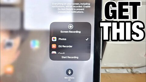 How To Screen Record on iPad iPadOS 17