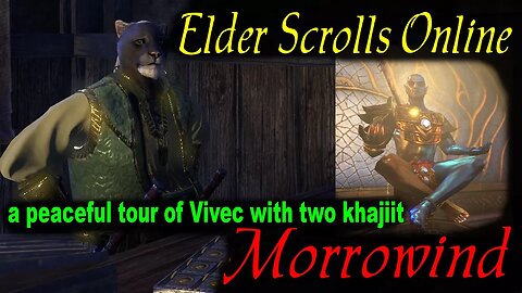 The Night In Morrowind - non-serious tour of Vivec city [Elder Scrolls Online] netch fart