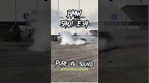 LISTEN TO THIS LOUD V8 BMW 540I E34 BURNOUT #shorts #viral #viralvideo #exhaust #540i #v8 #bmwe34