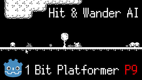 Hit & Wander AI Actions ~ 1 Bit Platformer Part 9 ~ Godot 4.3