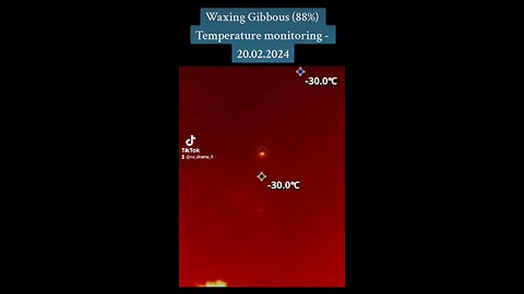 Waxing Gibbous (88%) Temperature monitoring - 20.02.24