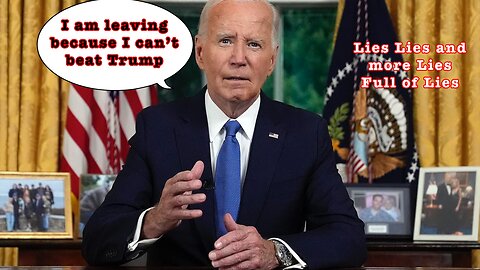 Biden Admits That He Can't Beat Trump in Drop Out Address