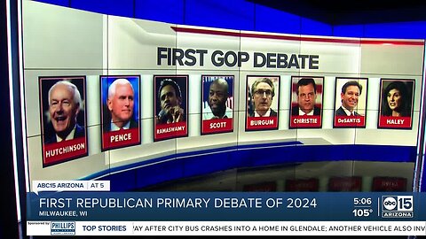 First Republican primary debate for 2024 election