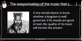 WEAPONIZATION OF MUSIC CONTROLS US!