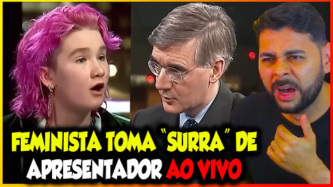 FEMINISTA TOMA "SURRA" DE APRESENTADOR AO VIVO