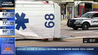Man gets into accident with ambulance