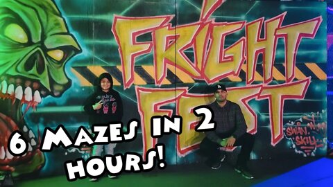 Fright Fest 2022 - 6 Mazes In 2 Hours! Six Flags Magic Mountain