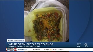 Nico's Taco Shop sells takeout Mexican fare