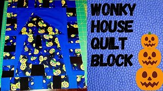 WONKY HOUSE QUILT BLOCK