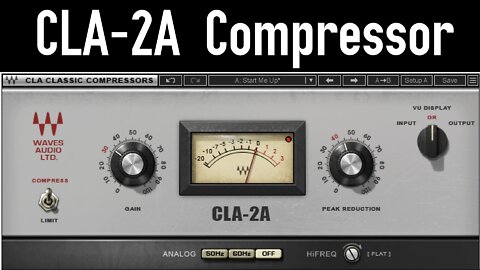 CLA-2A Compressor/Limiter Plugin (Waves) for Podcast Production