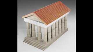 I made greek temple | blender | 3d timelapse