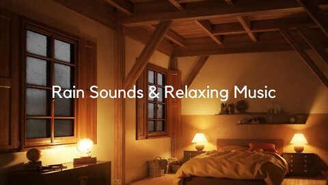 Cozy Room Ambience 😍 with Piano Music and Rain Sounds