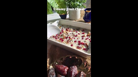 Creamy Fruit Chaat | #fruitchaat #creamchaat #channachaat #paprichaat #aloochaat #dahichaat