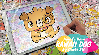 how to Draw Kawaii Dog by Garbi KW