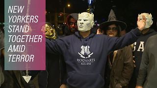 Halloween marches on after NYC's attack