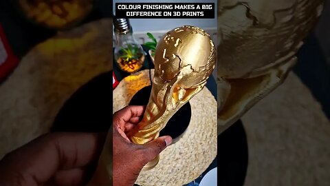 3D Printed 2022 World Cup Finals Trophy #worldcup #fifaworldcup #worldcupfinals #worldcup2022