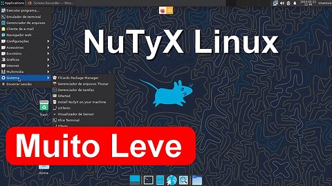 NuTyX Linux. Distro muito Leve e Rápida. Com pacotes personalizados chmados Cards.