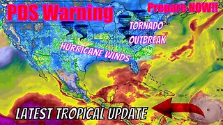 PDS Warning Today & Tomorrow, Hurricane Winds, Tornado Outbreak Coming!