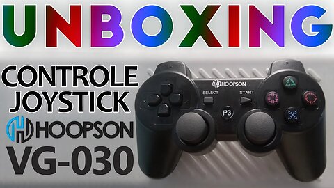 Unboxing do controle Joystick da Hoopson