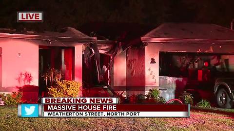 North Port home destroyed by fire