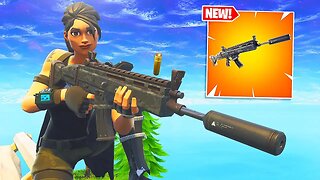 the new suppressed scar in fortnite is amazing... 😍