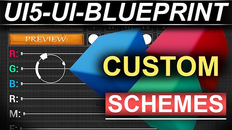 Unreal5 Blueprints: Custom Color Scheme UI (Controller!!)