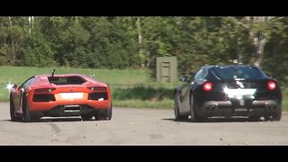 Ferrari 599 GTO vs F12Berlinetta vs Lamborghini Aventador LP700-4