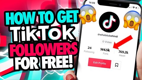 Get Unlimited TIKTOK Followers | Tiktok Hack | TikTok Followers Generate || FREE TIKTOK COINS