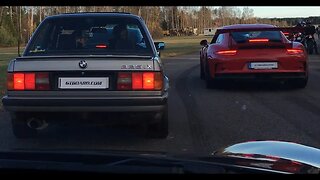 😱😁Cocky Porsche 991 Turbo S vs BMW 325iX Turbo. BIG surprise for the Porsche guys!😱😁[4k]