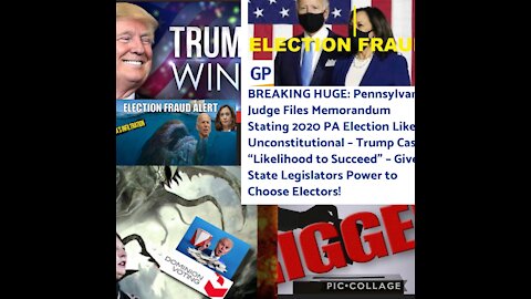 Breaking Election News: PA favorable Trump ruling!