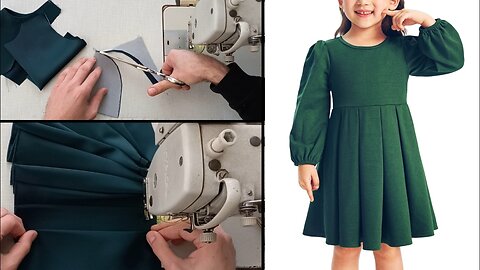 The craftsmen hide this method of sewing from you. sewing girl dress