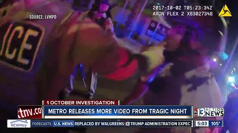 Las Vegas Police rush to strip, UMC in newly released 1 october video