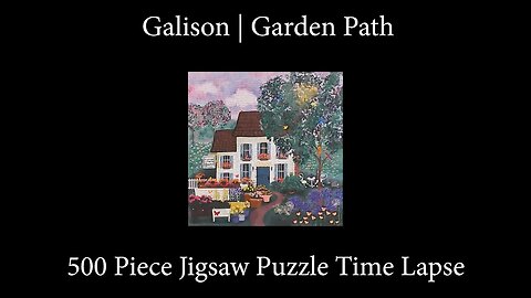 500-Piece Jigsaw Puzzle Time Lapse | Galison | Garden Path